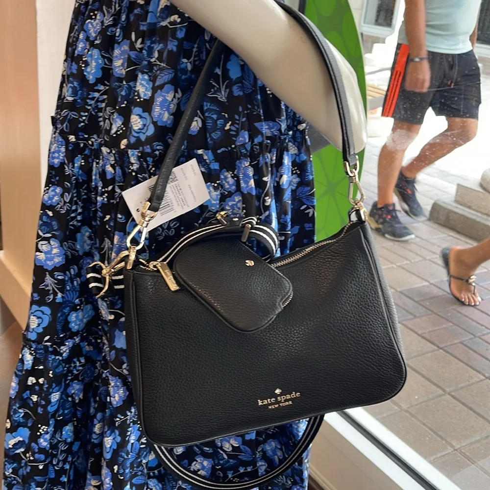 Kate Spade Rosie Shoulder Bag With Tech Attachment AirPod 
Black 
NWT - Picture 13 of 16